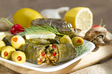 Stuffed Grape Leaves