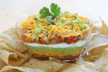 Vegetarian 7 Layer Dip