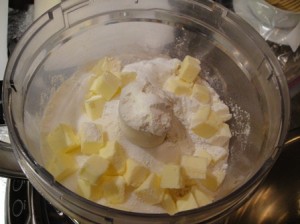 Biscuit Mixture in Food Processor