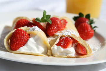 Strawberry Crepes