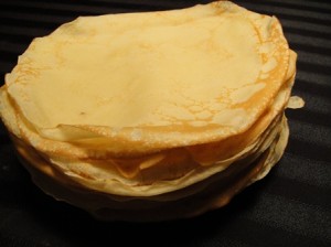 homemade crepes