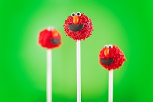 Elmo Cake Pops