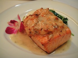 Salmon with Dill Sauce