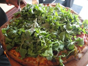 Veggie Pizza with Arugula