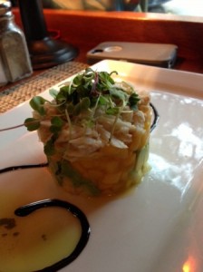 Crab, Mango, and Avocado Salad with Orange Vinaigrette 