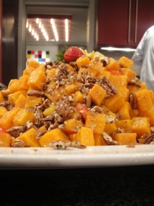 Sweet Potato Salad with Candied Pecans and Orange Vinaigrette