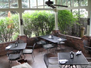 Back Porch Dining Area