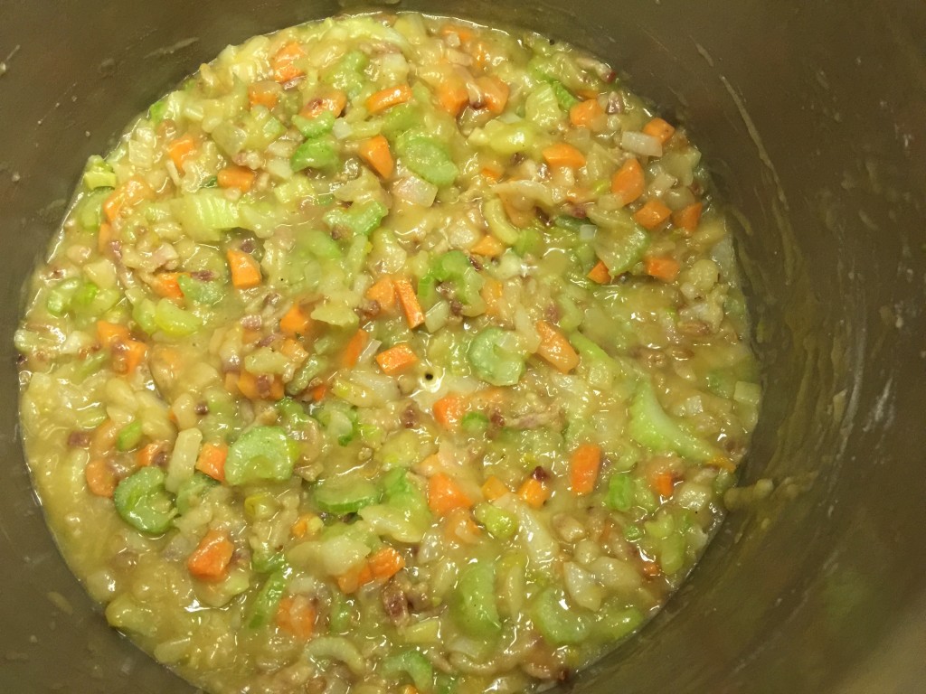 Veggie, Fat, and Flour Mixture