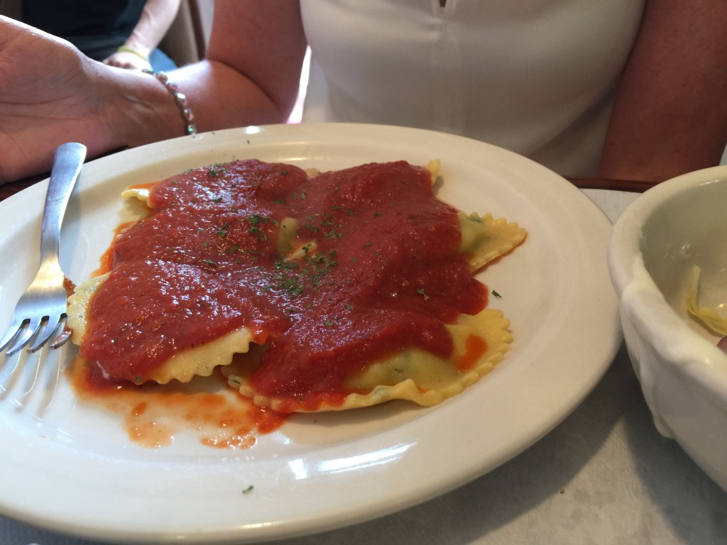 Kale and Cheese Raviolis